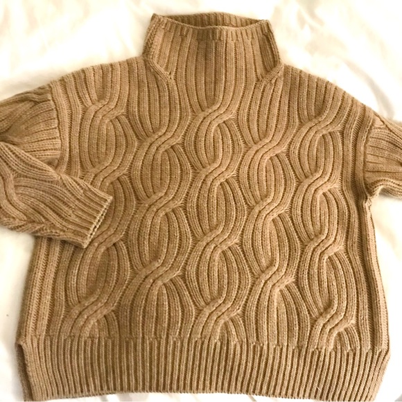 J. Crew Collection cashmere cable knit turtleneck - Picture 6 of 6